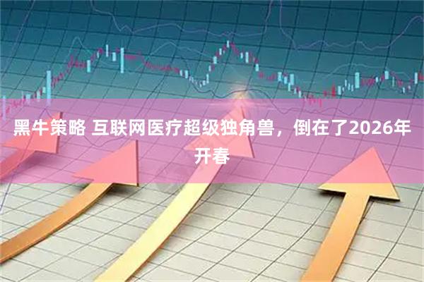 黑牛策略 互联网医疗超级独角兽，倒在了2026年开春