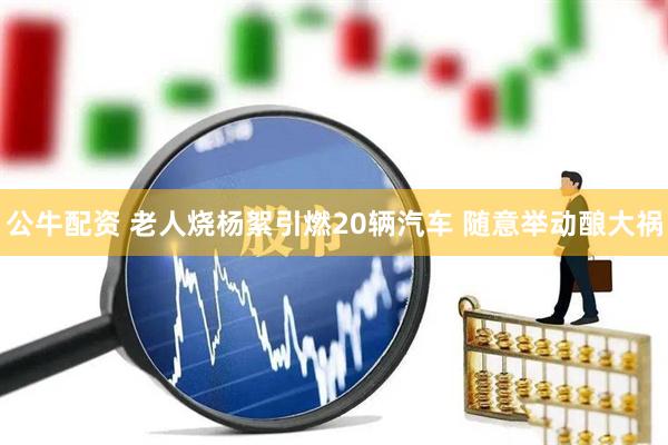 公牛配资 老人烧杨絮引燃20辆汽车 随意举动酿大祸